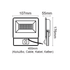 BLACK SENSOR LED SMD FLOOD LUMINAIRE IP66 20W 4000K 2070Lm 230V AC RA80 - ledmania.gr