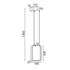 ^ΚΡΕΜΑΣΤΟ Φ/Σ LED 11W 3000K 1044LM ΛΕΥΚΟ ΜΕΤΑΛΛΙΚΟ 18X11XH136CM SYMETRIA - ledmania.gr