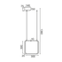 ^ΚΡΕΜΑΣΤΟ Φ/Σ LED 14W 3000K 1330LM ΜΑΥΡΟ ΜΕΤΑΛΛΙΚΟ 30X14XH136CM SYMETRIA - ledmania.gr