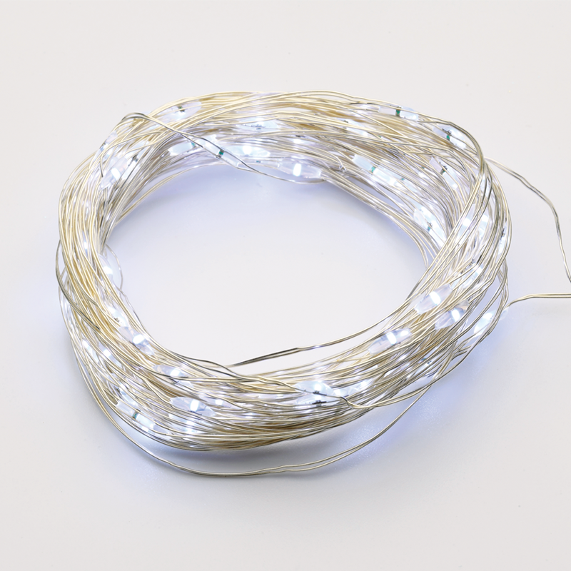 20 LED ΛΑΜΠΑΚ ΣΕΙΡΑ ΨΥΧΡΟ ΛΕΥΚΟ ΑΣΗΜΙ ΚΑΛΩΔ ΧΑΛΚΟΥ & ΜΠΑΤΑΡ 2xCR2032 IP44 2m+10cm 1.2W - ledmania.gr
