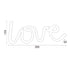 LOVE, 118 NEON LED ΛΑΜΠΑΚΙΑ ΜΕ ΜΠΑΤΑΡΙΑ (3xAA)/USB, WW, IP20, 35.5x2x13cm - ledmania.gr