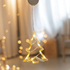 “WINDOW PLASTIC CHRISTMAS TREE” 10 LED ΛΑΜΠΑΚΙΑ WW ΜΠΑΤ. (3ΧΑΑΑ) IP20 9X16CM - ledmania.gr