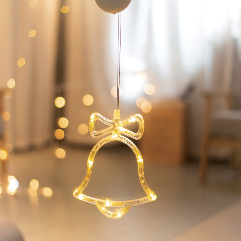 “WINDOW PLASTIC BELL” 10 LED ΛΑΜΠΑΚΙΑ WW ΜΠΑΤ. (3ΧΑΑΑ) IP20 16X20.5CM - ledmania.gr