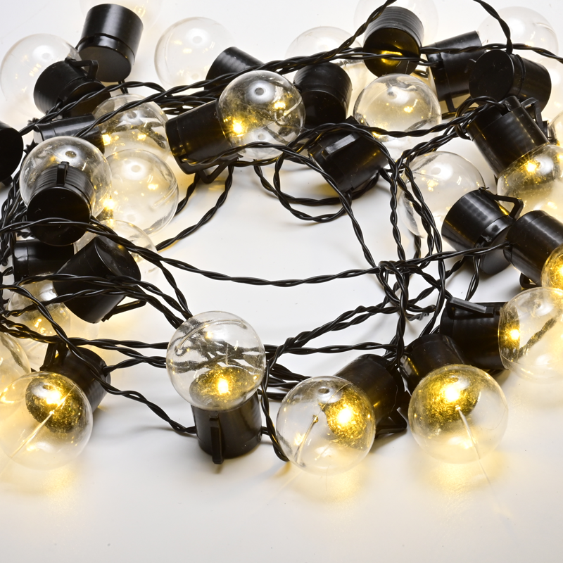 25 LED BALL STRING LIGHT Ø4cm WW 3AA ΜΠΑΤ. REMOTE ΜΕ 8 ΠΡΟΓΡΑΜ. IP 44 ΜΗΚΟΣ 7,2m 0,5m ΚΑΛΩΔΙΟ ΤΡΟΦ. - ledmania.gr