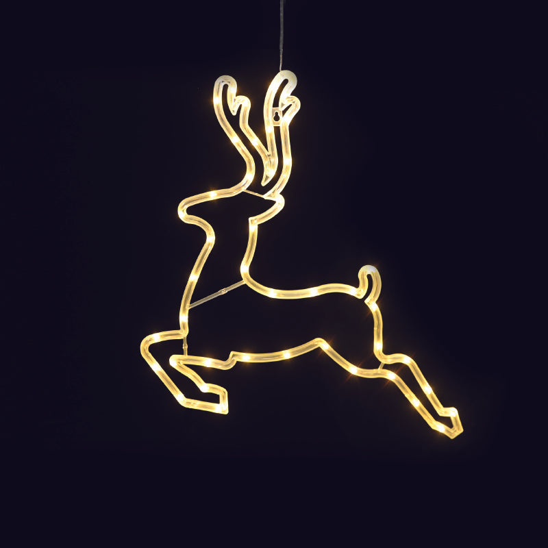 "PLASTIC DEER" 43 LED ΛΑΜΠΑΚΙΑ WW ΜΠΑΤ. (3ΧΑΑ)/USB, IP20, 42*0.7*41 - ledmania.gr