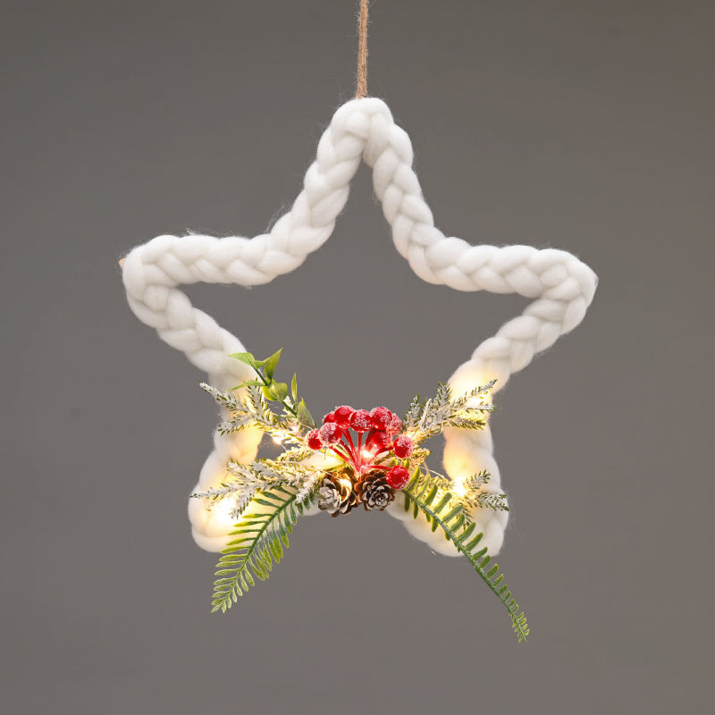 ^PENDANT STAR 10 LED ΛΑΜΠ ΚΑΛΩΔΙΟ ΧΑΛΚΟΥ ΘΕΡΜΟ ΣΤΑΘΕΡΟ ΜΠΑΤ (2ΧΑΑ) 30cm IP20 0,3m ΚΑΛ^ - ledmania.gr