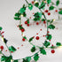 ^MISTLETOE BERRIES GARLAND 20 LED ΛΑΜΠ ΚΑΛΩΔΙΟ ΧΑΛΚΟΥ ΘΕΡΜΟ ΣΤΑΘΕΡΟ ΜΠΑΤ (2ΧΑΑ) 1,8m IP20 0,3m ΚΑΛ^ - ledmania.gr