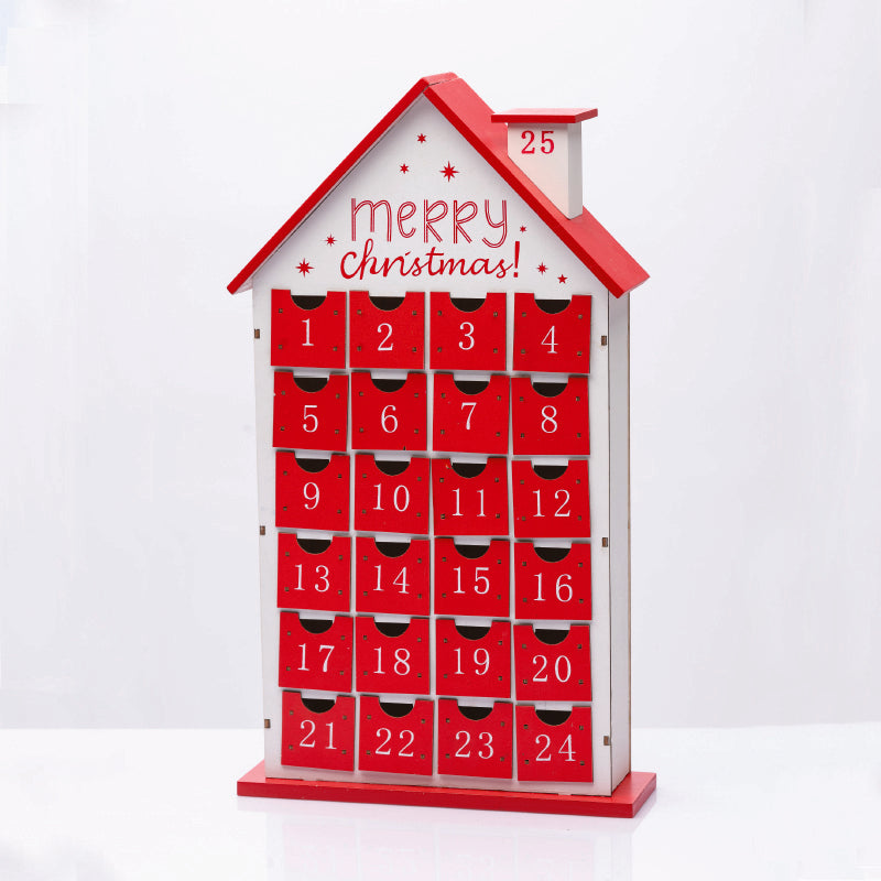 ^WOODEN CALENDAR WITH DRAWERS 24*7,5*42,5cm^ - ledmania.gr