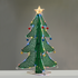 ^3D TINSEL FOLDABLE TREE WITH STAR 52 LED ΠΟΛΥΧΡΩΜΑ&ΘΕΡΜΟ ΑΣΤΕΡΙ 40*40*93cm IP44 5m ΚΑΛ^ - ledmania.gr
