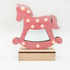 “WOODEN PINK HORSE”, 10 MINI LED ΛΑΜΠ. ΜΠΑΤ. (2xAA), WW,IP20, 17X4.5X16CM - ledmania.gr