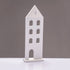 ^WOODEN DECORATIVE WHITE HOUSE  ΜΟΤΙΦ 11.5*5*33,5cm^ - ledmania.gr