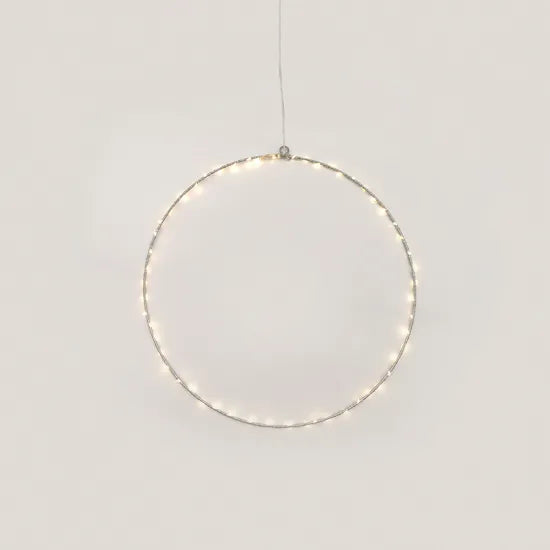 ΜΕΤΑΛΛΙΚΟΣ ΚΥΚΛΟΣ ΜΕ 45LED ΣΤΑΘΕΡΑ Ø30CM ΘΕΡΜΟ - ledmania.gr