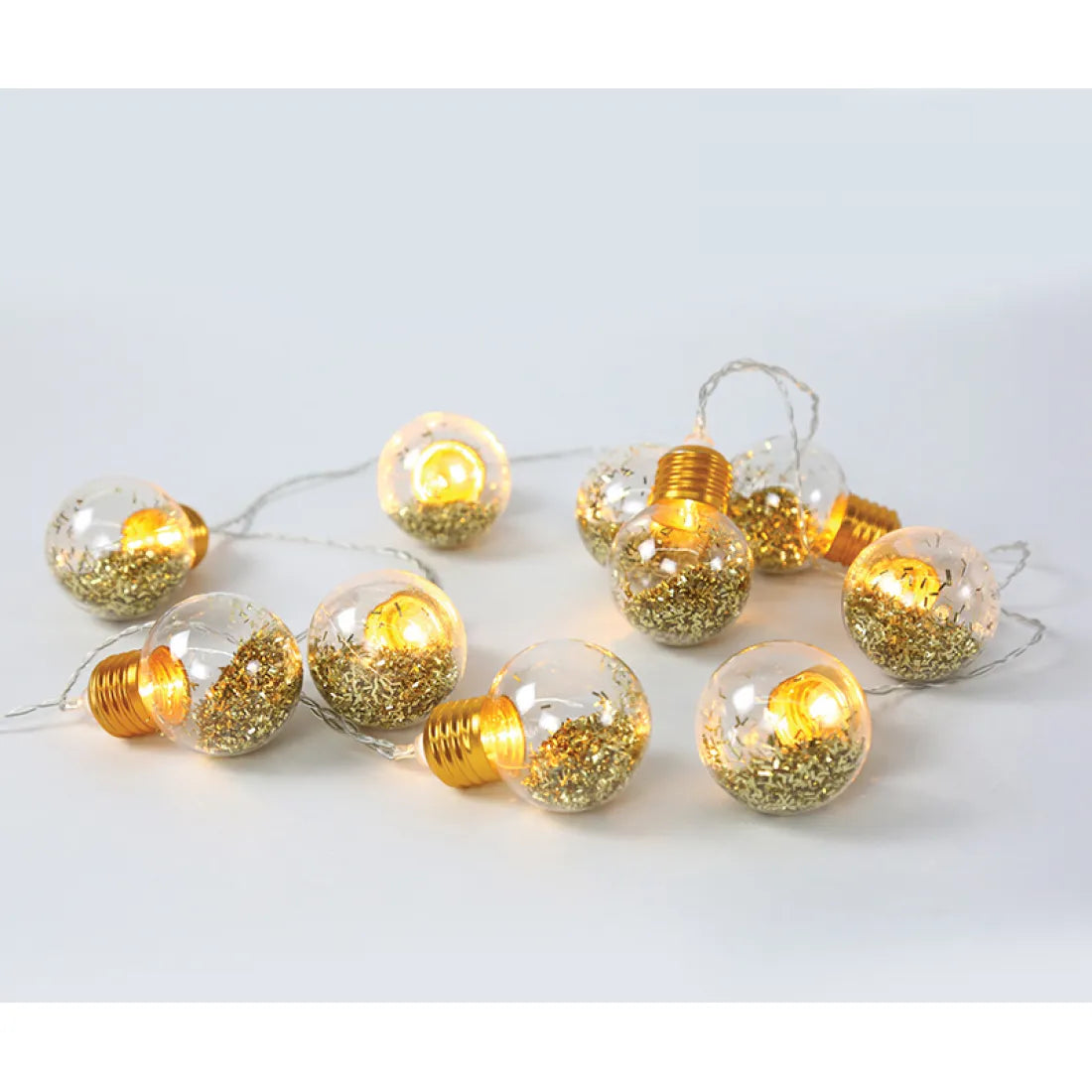 10LED ΛΑΜΠΑΚΙΑ ΜΠΑΤΑΡΙΑΣ GOLD GLASS BULB 1,35M ΘΕΡΜΟ - ledmania.gr