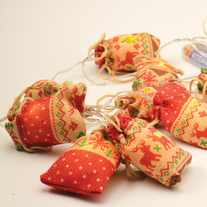 “WOVEN BAGS”, 10 LED ΛΑΜΠ. ΣΕΙΡΑ WW ΜΠΑΤ. (2XAA) IP20 135+15CM ΔΙΑΦ ΚΑΛ ΤΡΟΦ. - ledmania.gr