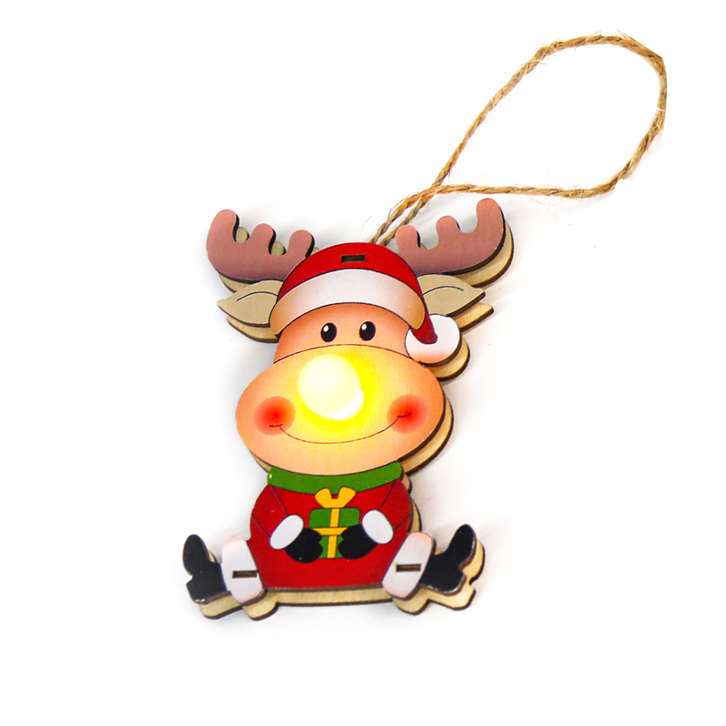 “ΞΥΛΙΝΟ ΚΡΕΜΑΣΤΟ ΕΛΑΦΑΚΙ”, 1 LED, ΜΠΑΤ. (1xCR2032), WW,IP20, 7×2.3x10cm - ledmania.gr