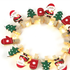“SANTA & TREES” 16 MINI LED ΛΑΜΠ. ΣΕΙΡΑ, WW, ΑΣΗΜΙ ΚΑΛ. ΧΑΛΚ., MΠΑΤ. (2ΑΑ),IP20, 150+30CM ΔΙΑΦ ΚΑΛ - ledmania.gr