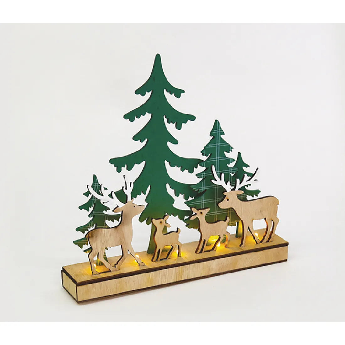 ΧΡΙΣΤ/ΚΟ ΔΙΑΚ/ΚΟ PLYWOOD XMAS TREE 5LED ΘΕΡΜΟ ΜΠΑΤΑΡΙΑΣ 2*ΑAΑ - ledmania.gr
