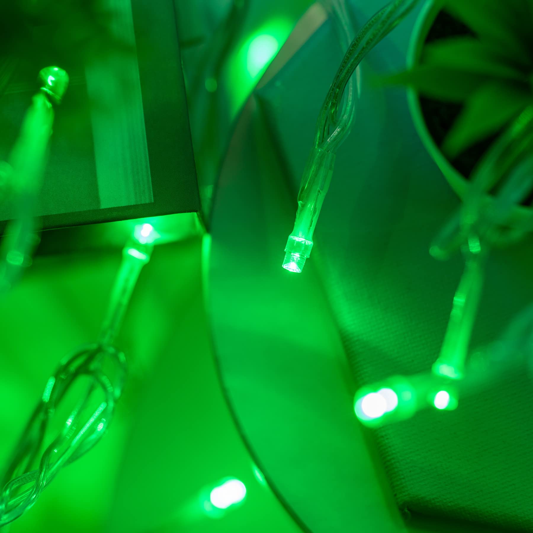 100LED ΛΑΜΠ ΣΕ ΣΕΙΡΑ 5cm ΠΡΑΣΙΝΑ ΑΝΤΑΠΤ 31VDC&ΕΠΕΚΤ MAX 6ΣΕΤ IP44 3m ΔΙΑΦ ΚΑΛΩΔ - ledmania.gr