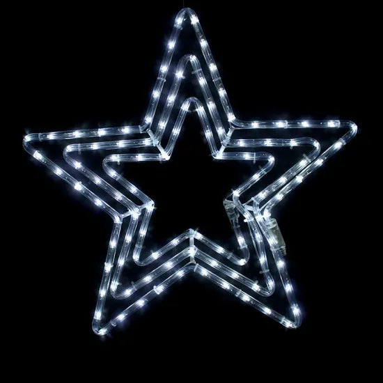 3 STARS" 108 LED ΣΧΕΔΙΟ 4.5m ΜΟΝΟΚΑΝΑΛ ΦΩΤΟΣΩΛ ΨΥΧΡΟ ΛΕΥΚΟ ΜΗΧΑΝΙΣΜΟ FLASH IP44 56cm 1.5m ΚΑΛ. - ledmania.gr