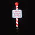 ACRYLIC SIGN SANTA STOP HERE  120 LED ΛΕΥΚΑ IP44 35*13*100cm 30cm ΚΑΛ. - ledmania.gr