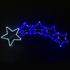 5 STARS 144 LED 6m ΜΟΝΟΚ. ΦΩΤ ΛΕΥΚΟ & ΜΠΛΕ FLASH IP65, 150*50cm 1.5m ΚΑΛ. - ledmania.gr