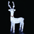 ACRYLIC STANDING REINDEER WITH RIBBON 200 LED ΛΕΥΚΑ IP44 52*36*100cm  30cm ΚΑΛ. - ledmania.gr