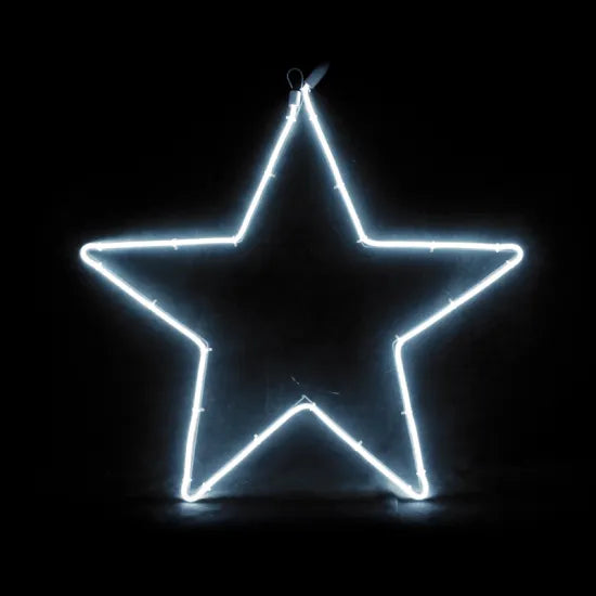 ΑΣΤΕΡΙ NEON 58X54CM ΜΕ 200LED ΦΩΤΟΣΩΛΗΝΑ ΨΥΧΡΟ - ledmania.gr