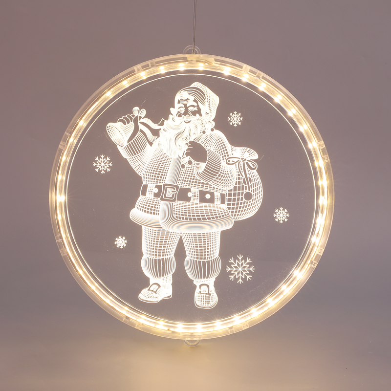 ^ "3D ACRYLIC SANTA", 24 WW LED ΣΤΑΘ. IP20 21X21.6CM, USB ΚΑΛ. ΤΡΟΦΟΔ. - ledmania.gr