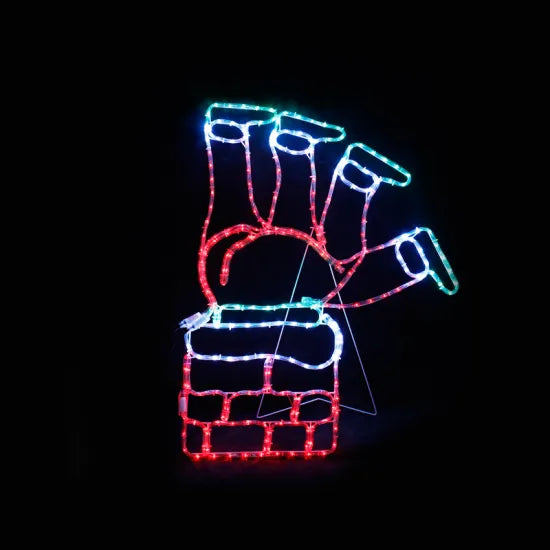 SANTA CLIMB CHIMNEY 264LED ΦΩΤΟΣΩΛΗΝΑ ΠΟΛΥΧΡΩΜΟΣ - ledmania.gr