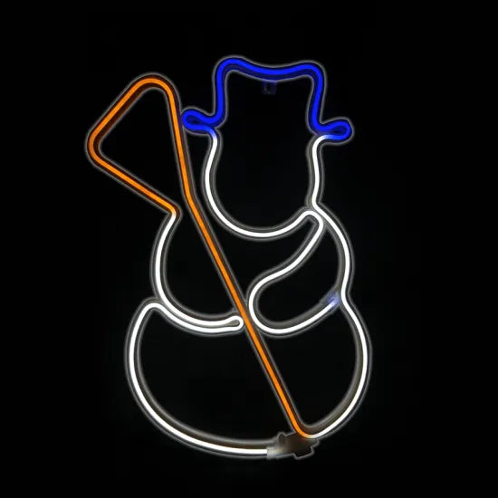 SNOWMAN NEON 37X53CM ΜΕ 300LED ΦΩΤΟΣΩΛΗΝΑ - ledmania.gr