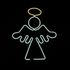 ANGEL 350 DOUBLE NEON LED  ΦΩΤ. 3m ΘΕΡΜΟ & ΨΥΧΡΟ ΣΤΑΘΕΡΟ IP65 133*30cm 1.5m ΚΑΛ. - ledmania.gr