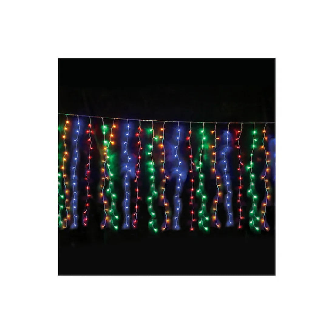 360LED ΚΟΥΡΤΙΝΑ ΛΑΜΠ 20 ΣΕΙΡΕΣx18 ΛΑΜΠ ΠΟΛΥΧΡΩΜΑ ΣΤΑΘΕΡΗ ΑΝΤΑΠΤ 31VDC IP44 200x200cm ΔΙΑΦ. - ledmania.gr