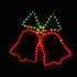 DOUBLE BELLS 108 ΛΑΜΠΑΚ ΣΧΕΔΙΟ 3m ΜΟΝΟΚΑΝΑΛ ΦΩΤΟΣΩΛ GREEN-RED ΜΗΧΑΝΙΣΜΟ FLASH IP44 55x55cm 1.5m - ledmania.gr