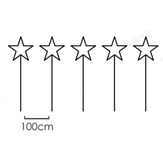 SET 5τεμ. 400LED PLASTIC GARDEN STAR ΜΕ 8 ΠΡΟΓΡΑΜΜΑΤΑ 230V ΘΕΡΜΟ - ledmania.gr