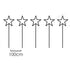 SET 5τεμ. 400LED PLASTIC GARDEN STAR ΜΕ 8 ΠΡΟΓΡΑΜΜΑΤΑ 230V ΘΕΡΜΟ - ledmania.gr
