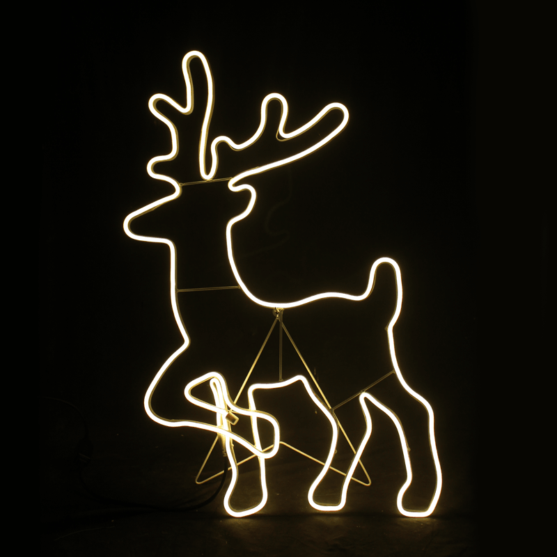 STANDING REINDEER 500LED ΣΧΕΔΙΟ 5m ΦΩΤΟΣΩΛ ΝΕΟΝ ΘΕΡΜΟ ΛΕΥΚΟ IP44 54x82cm 1.5m ΚΑΛ. - ledmania.gr