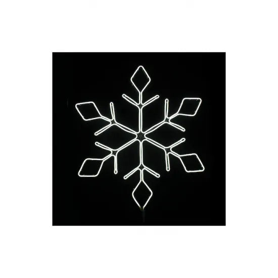 SNOWFLAKE 600LED ΣΧΕΔΙΟ 6m ΦΩΤΟΣΩΛ ΝΕΟΝ ΘΕΡΜΟ ΛΕΥΚΟ IP44 66x57cm 1.5m ΚΑΛ. - ledmania.gr
