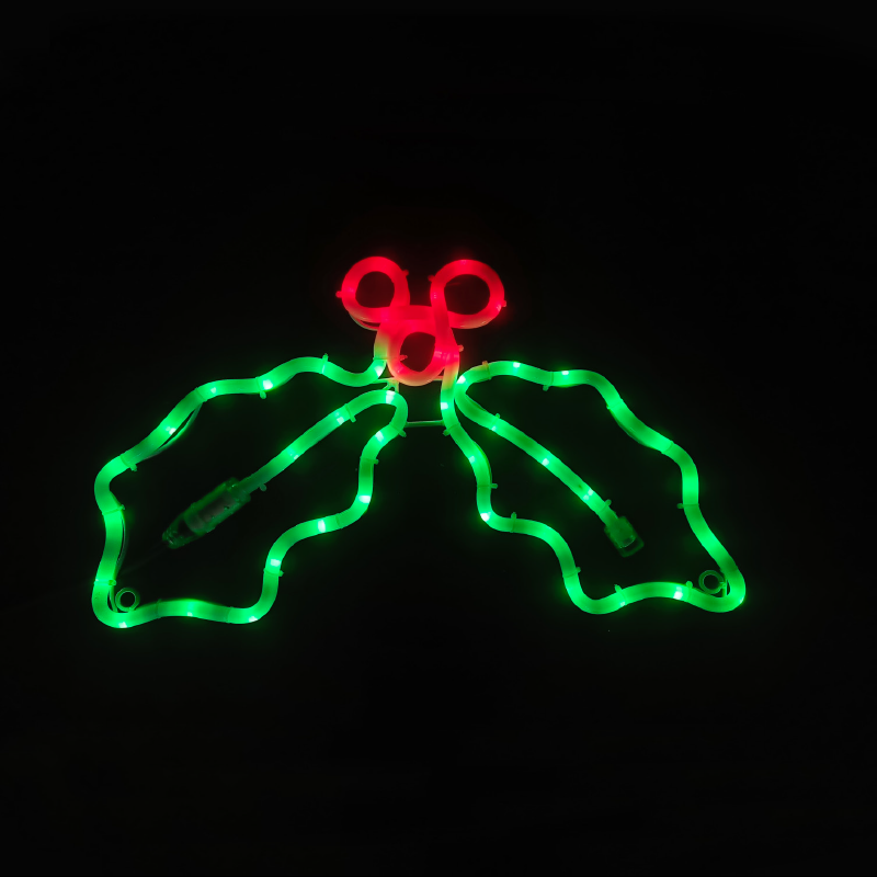 MISTLETOE 60LED  ΜΟΤΙΦ 2,5m ΜΟΝΟΚ. ΦΩΤΟΣ ΚΟΚΚΙΝΟ& ΠΡΑΣΙΝΟ ΣΤΑΘΕΡΟ IP65  45*32cm 1.5m ΚΑΛ. - ledmania.gr