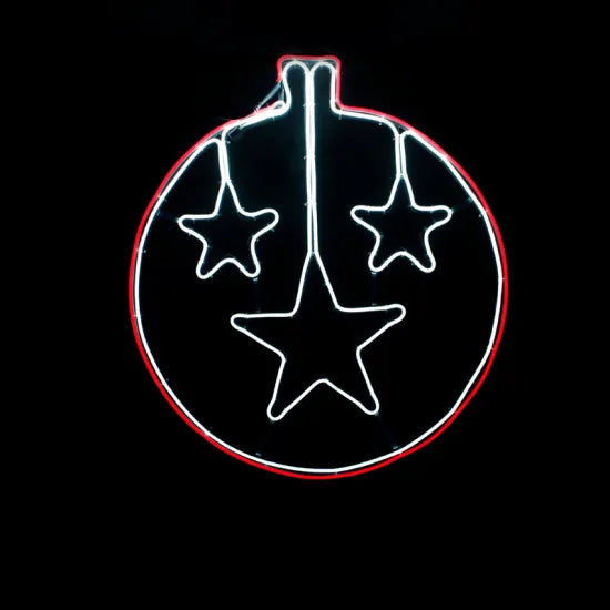 STAR BALL NEON 60X67CM ΜΕ 700LED ΦΩΤΟΣΩΛΗΝ - ledmania.gr