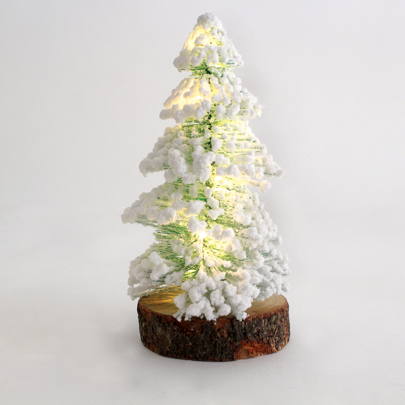 “PINE TREE TABLE” 10 MINI LED WW Λ/ΚΙΑ ΜΠ/ΡΙΕΣ (3AAA) IP20 10.5X10.5X26CM - ledmania.gr