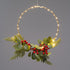 RING LEAVES BERRIES ΔΙΑΚΟΣΜ ΚΡΕΜΑΣΤΟ 40LED ΛΑΜΠ ΘΕΡΜΑ ΜΠΑΤ 3ΧΑΑ (ΔΕΝ ΣΥΜΠ) IP20 ΔΙΑΜ:30cm 30cm ΚΑΛ - ledmania.gr