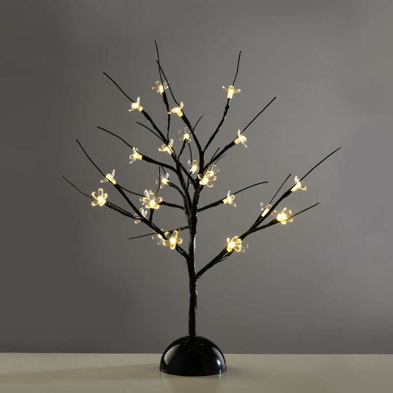 “TABLE TREE” 25 LED ΣΧΕΔΙΟ ΛΑΜΠΑΚ ΜΕ ΜΠΑΤΑΡΙΑ 3xAA ΘΕΡΜΟ ΛΕΥΚΟ IP20 10x10x45cm - ledmania.gr