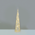 “WHITE & SILVER CONE TREE” 20 MINI WW LED ΛΑΜΠ. ΜΠΑΤ. 3ΧΑΑ,IP20 Φ13X40CM - ledmania.gr