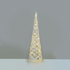 “WHITE & SILVER CONE TREE” 30 MINI WW LED ΛΑΜΠ. ΜΠΑΤ. 3ΧΑΑ,IP20 Φ17X60CM - ledmania.gr