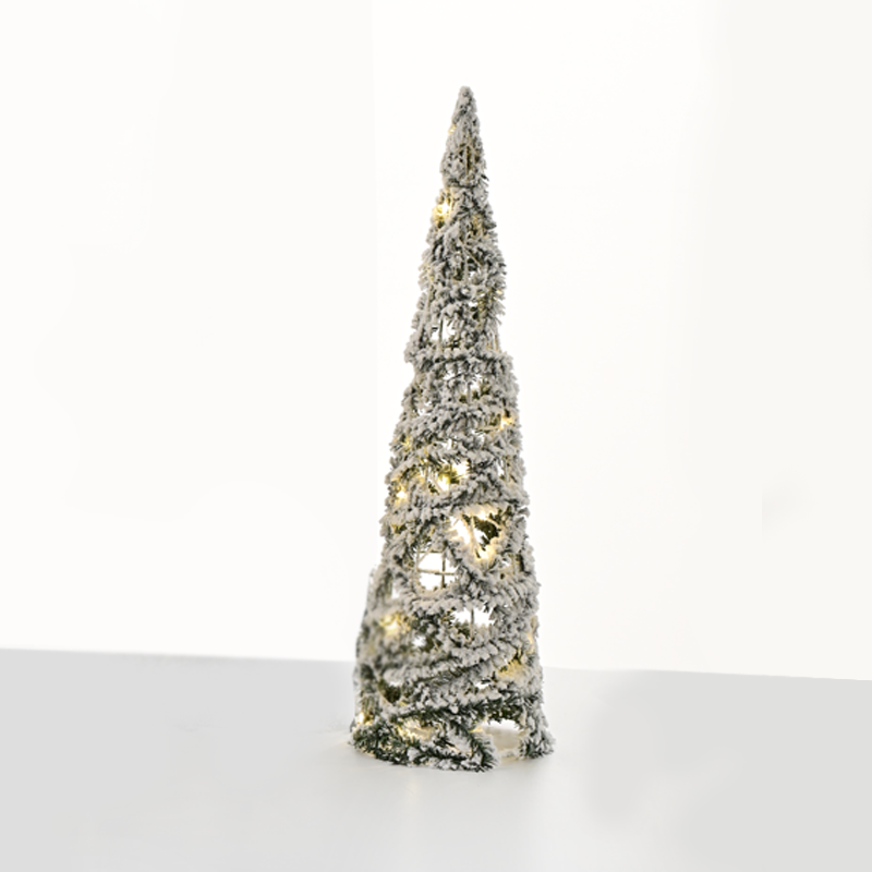 “GREEN PINE NEEDLE CONE TREE” 30 MINI WW LED ΛΑΜΠ. ΜΠΑΤ. 3ΧΑΑ,IP20 Φ15X60cm - ledmania.gr
