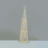 “WHITE & SILVER CONE TREE” 40 MINI WW LED ΛΑΜΠ. ΜΠΑΤ. 3ΧΑΑ,IP20 Φ20.5X80CM - ledmania.gr