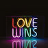 LOVE WINS 120 NEON LED ΛΑΜΠ USB ΚΑΛ 2m ΠΟΛΥΧΡΩΜΑ IP20 31*4,6*19cm 2m ΚΑΛ - ledmania.gr