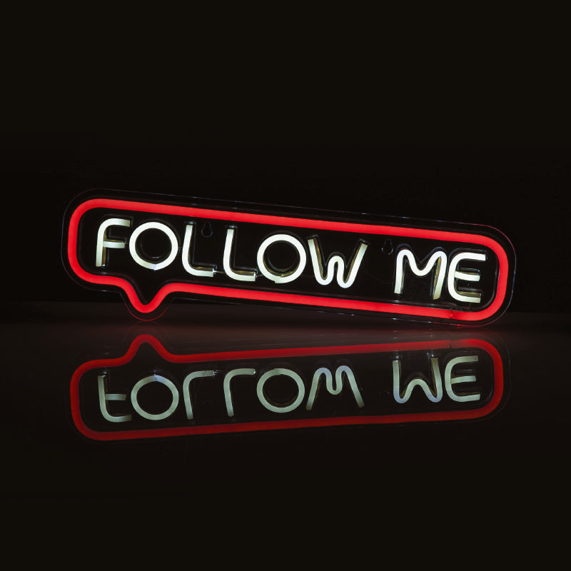 FOLLOW ME 155 NEON LED ΛΑΜΠ USB ΚΑΛ 2m ΨΥΧΡΟ & ΚΟΚΚΙΝΟ IP20 42*1.6*12cm - ledmania.gr
