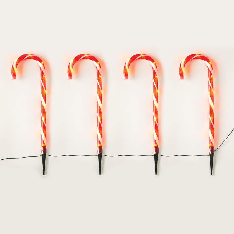 4 CANDY STAKES” 40 WW LED ΛΑΜΠΑΚΙΑ 8ΠΡΟΓΡΑΜ ΑΝΑΠΤ(4.5V) IP44 M1.5m*Φ2.5cm*Y60cm 0.5m ΠΡΑΣ ΚΑΛ ΤΡ - ledmania.gr
