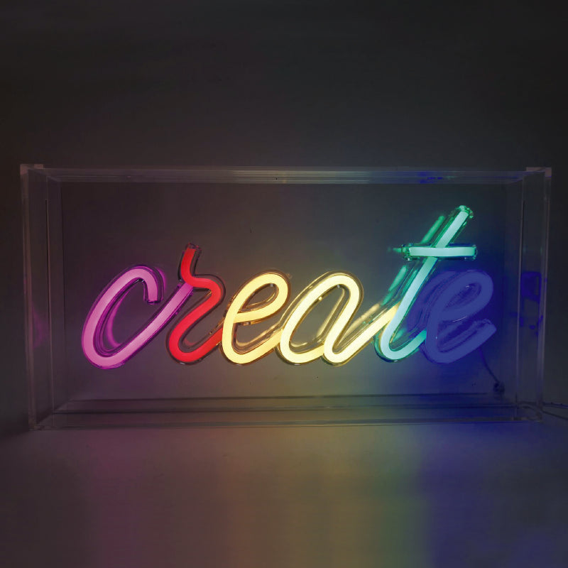 CREATE 90 NEON LED ΛΑΜΠ USB ΚΑΛ 2m ΠΟΛΥΧΡΩΜΑ IP20 30*4,6*15cm - ledmania.gr